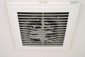 clogged up ventilation and air ducts